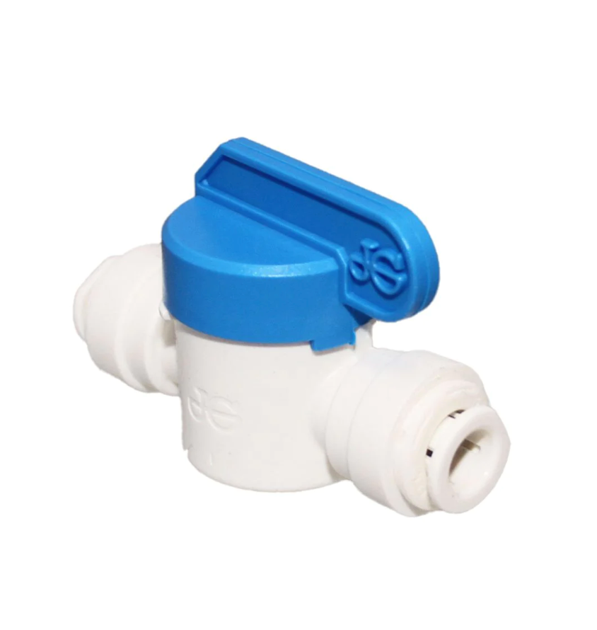 Shut-Off Valve-Polypro Straight - 3/8 Tube x 3/8 Tube