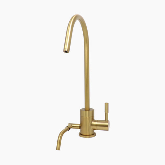 Under-Counter Brushed Gold Faucet